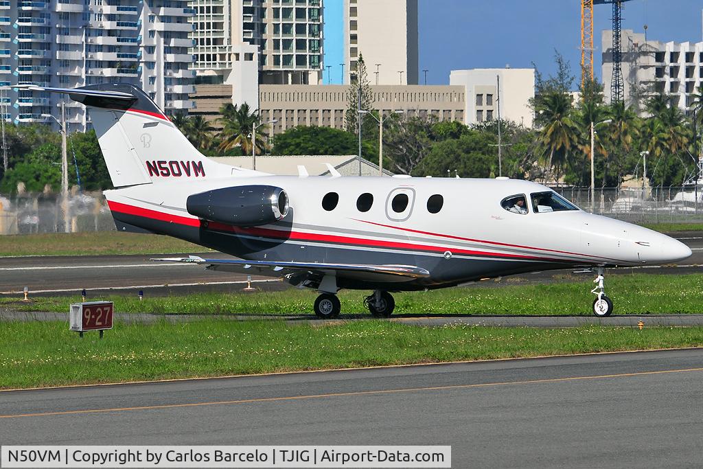 N50VM, 2008 Hawker Beechcraft Corp 390 C/N RB-229, Arriving from Punta Cana.During Mid Afternoon.