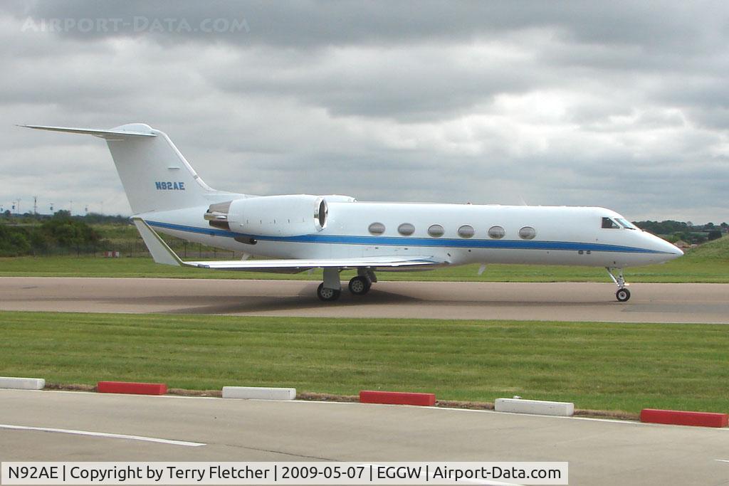 N92AE, 1996 Gulfstream Aerospace G-IV C/N 1301, Gulfstream 4 at Luton