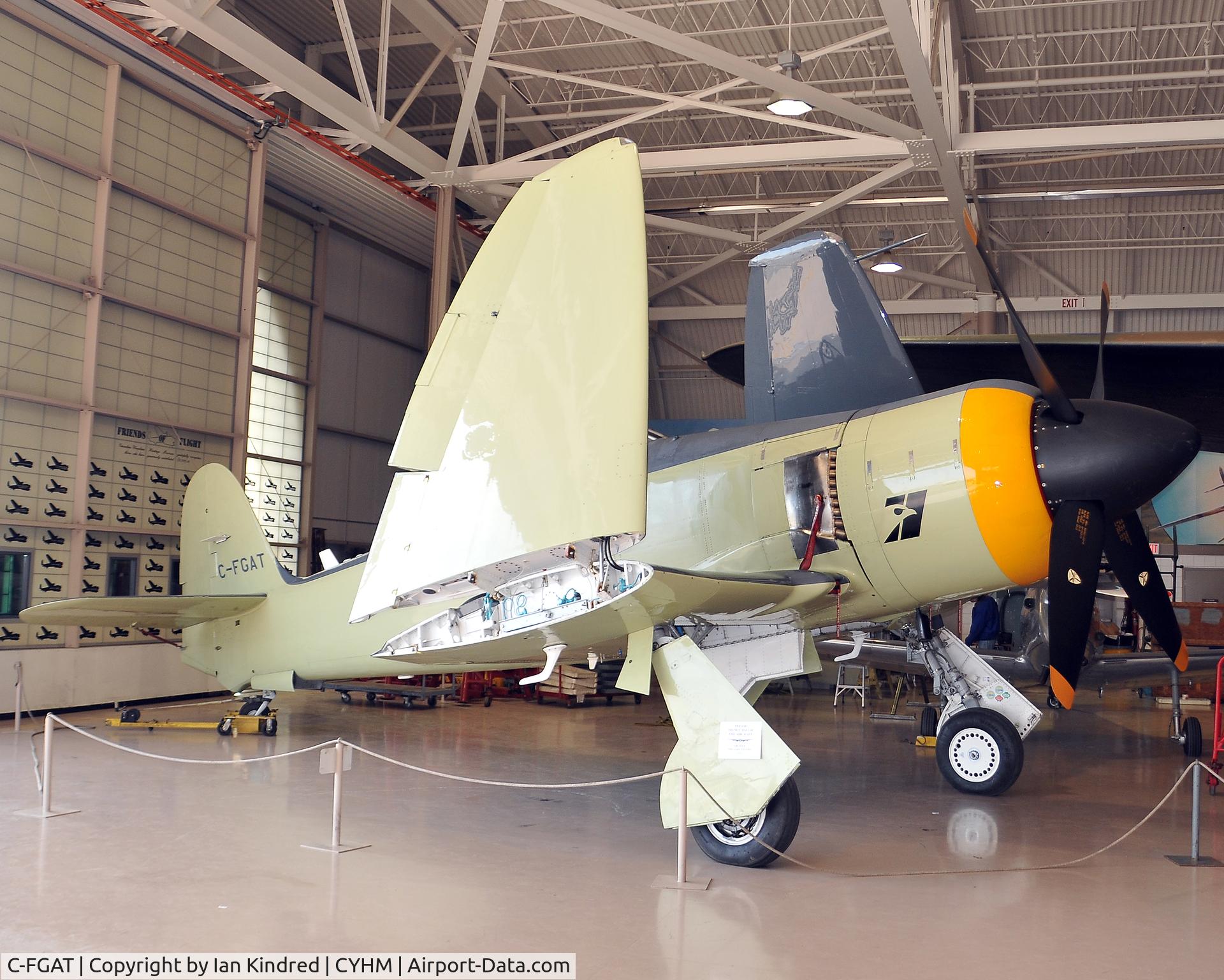 C-FGAT, 1957 Hawker Sea Fury T.20S C/N 41H/623282, Seen at Canadain Warplane Heritage Museum