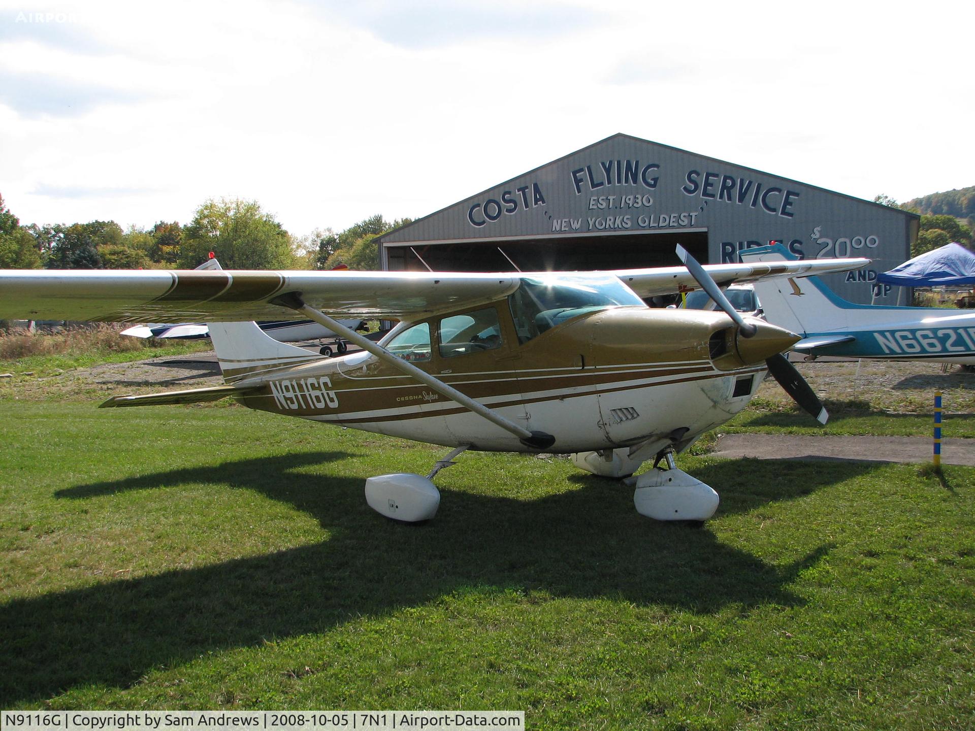 N9116G, 1971 Cessna 182N Skylane C/N 18260656, This guy has an Oshkosh sticker in the rear side window for every year since ... I'm not sure, but at least 1995.  You can see some of them in the other picture posted here.