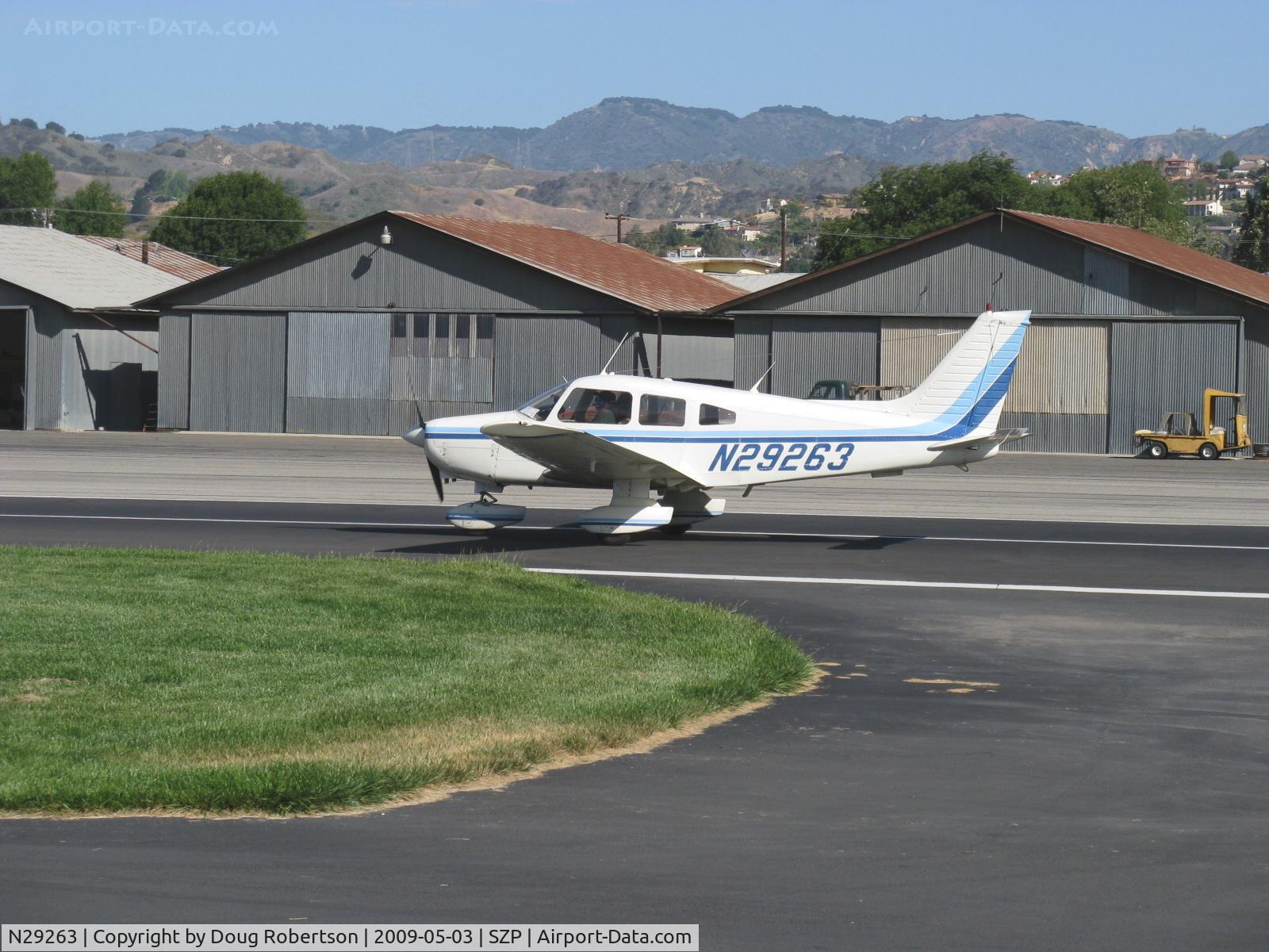 N29263, 1979 Piper PA-28-161 C/N 28-7916429, 1979 Piper PA-28-161 WARRIOR II, Lycoming O-320-D3G 160 Hp, landing roll Rwy 22