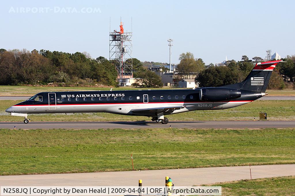 N258JQ, 2003 Embraer ERJ-145LR (EMB-145LR) C/N 145768, US Airways Express (Chautauqua Airlines) N258JQ taxiing to RWY 23.