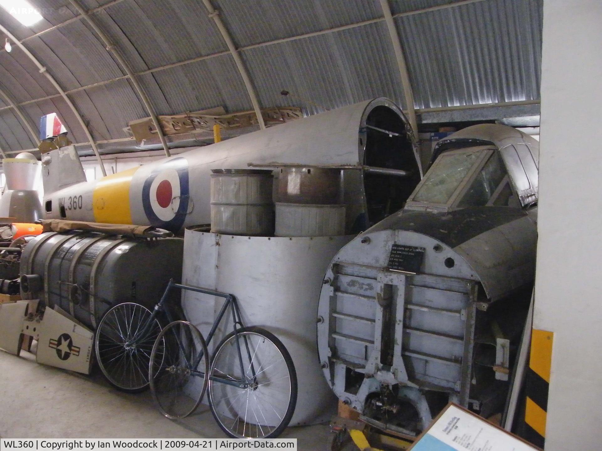 WL360, Gloster Meteor T.7 C/N Not found WL360, Gloster Meteor T7 (Dismantled,awaiting restoration) the Malta Air Museum,Ta'Qali.