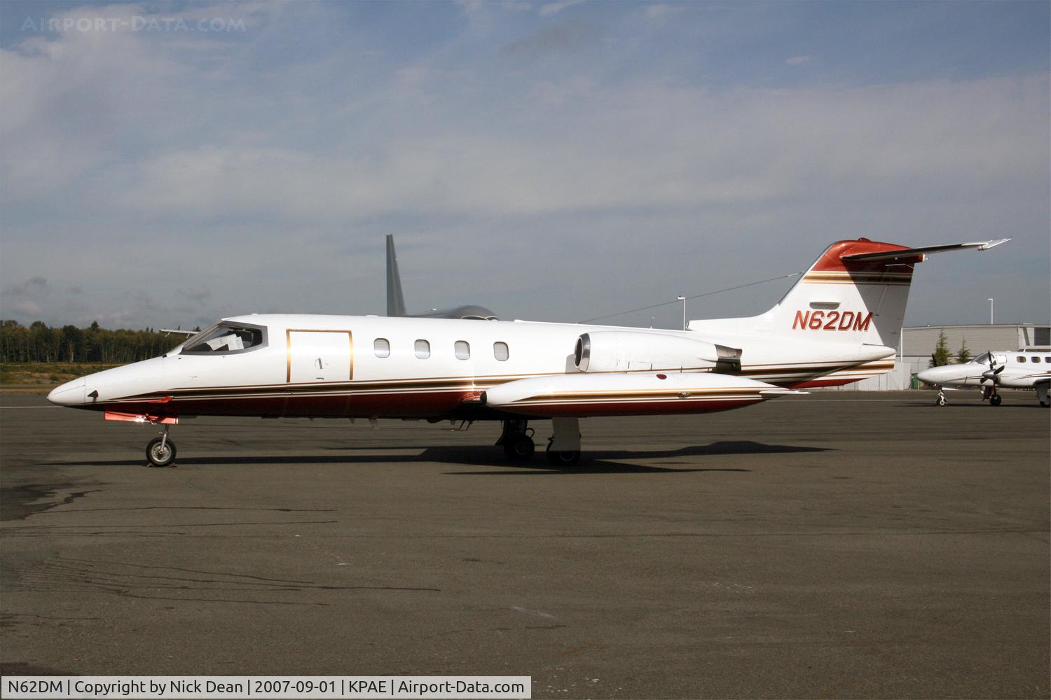 N62DM, 1972 Gates Learjet 25B C/N 82, KPAE