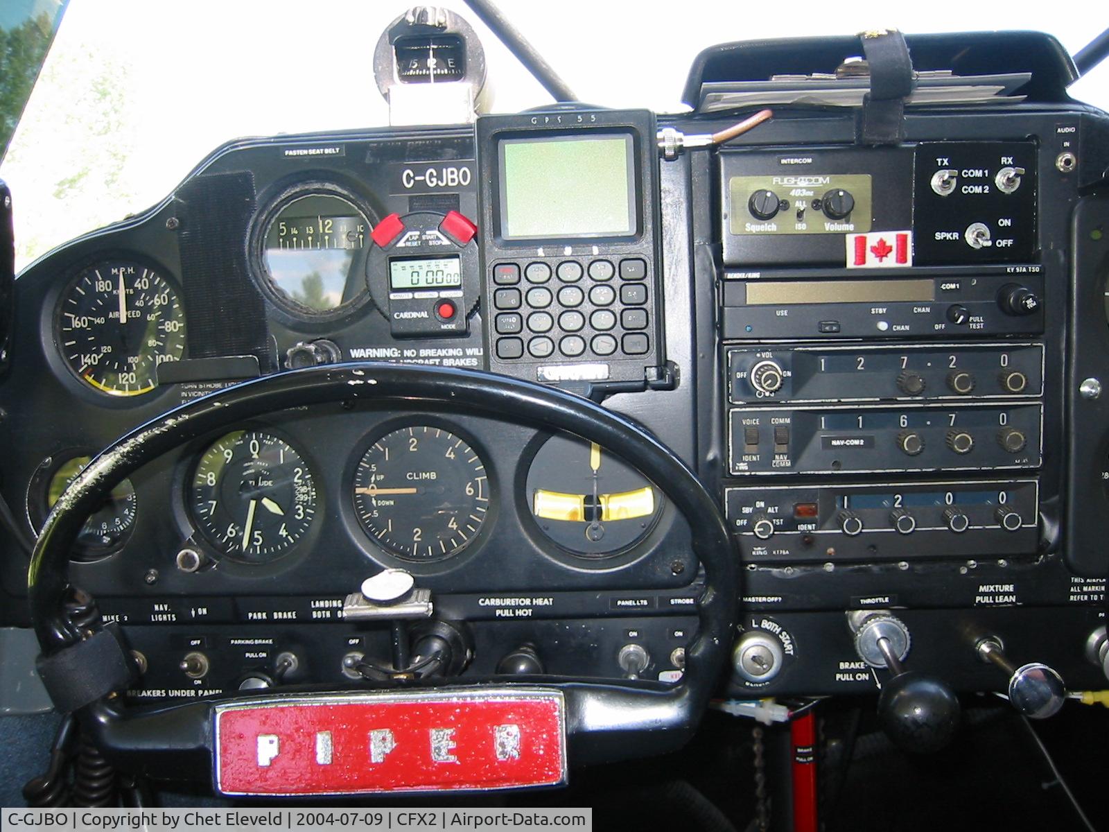 C-GJBO, 1962 Piper PA-22-108 Colt Colt C/N 22-9451, left seat panel