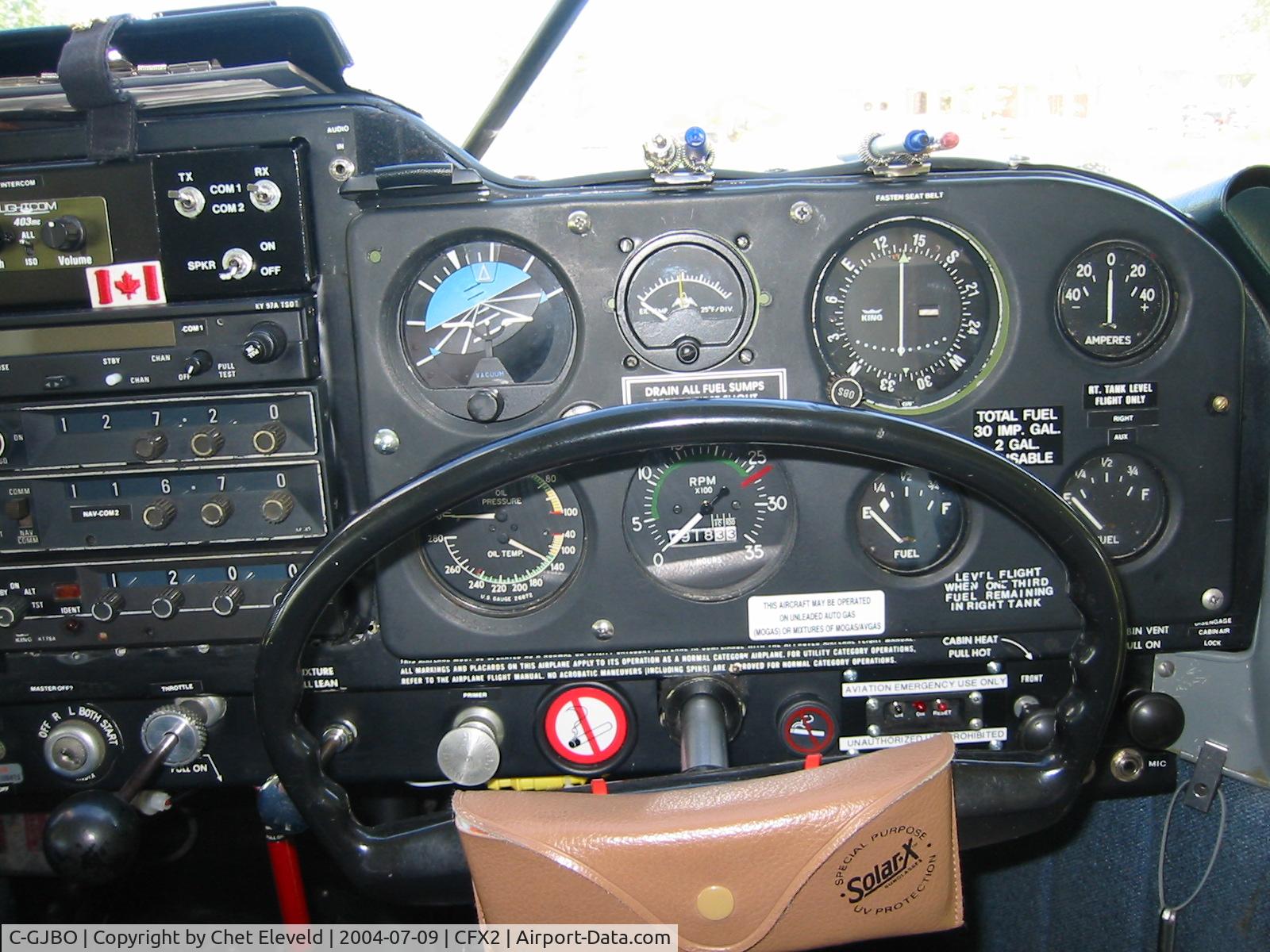 C-GJBO, 1962 Piper PA-22-108 Colt Colt C/N 22-9451, right seat panel