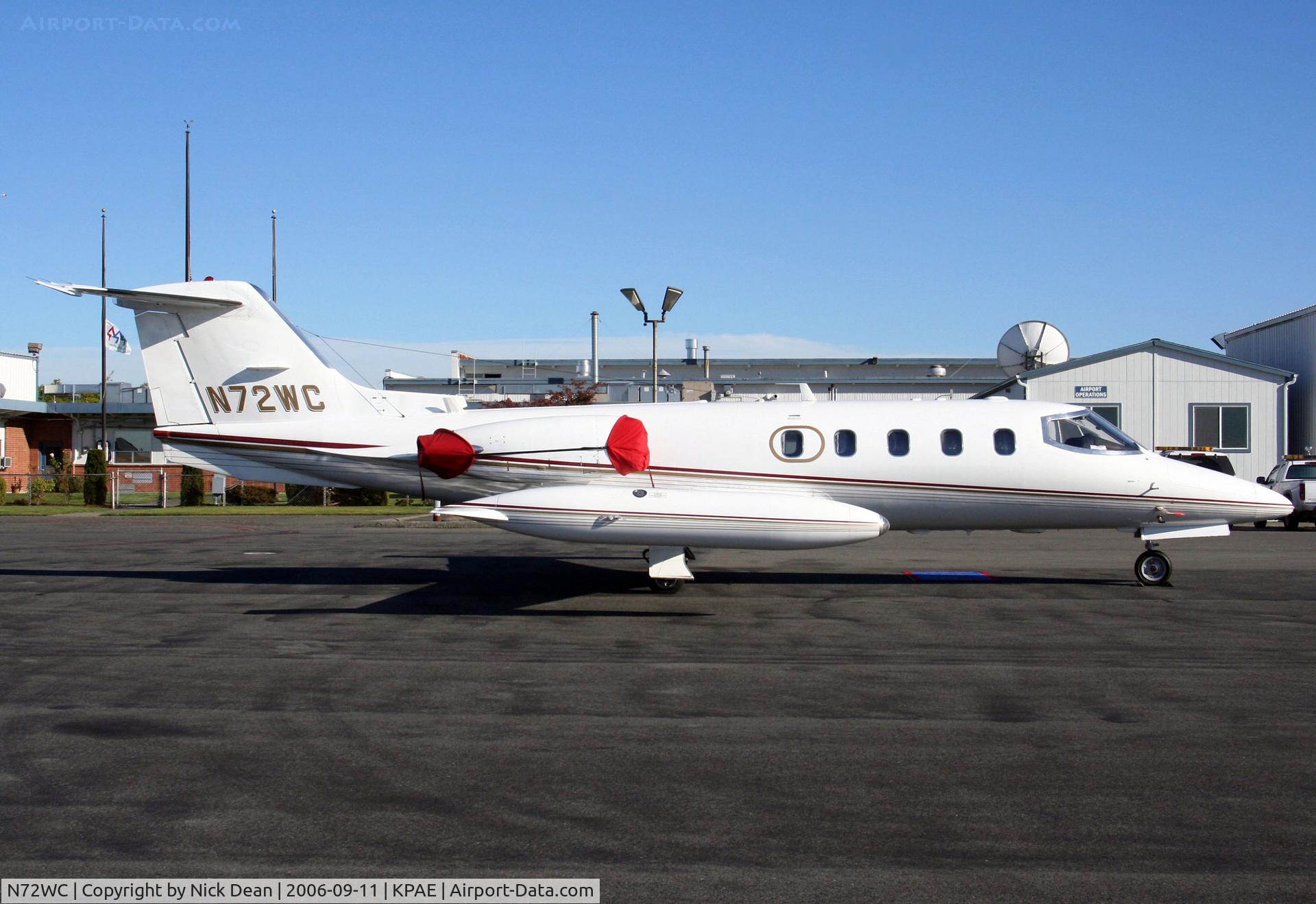 N72WC, 1984 Learjet 25G C/N 25G-371, KPAE