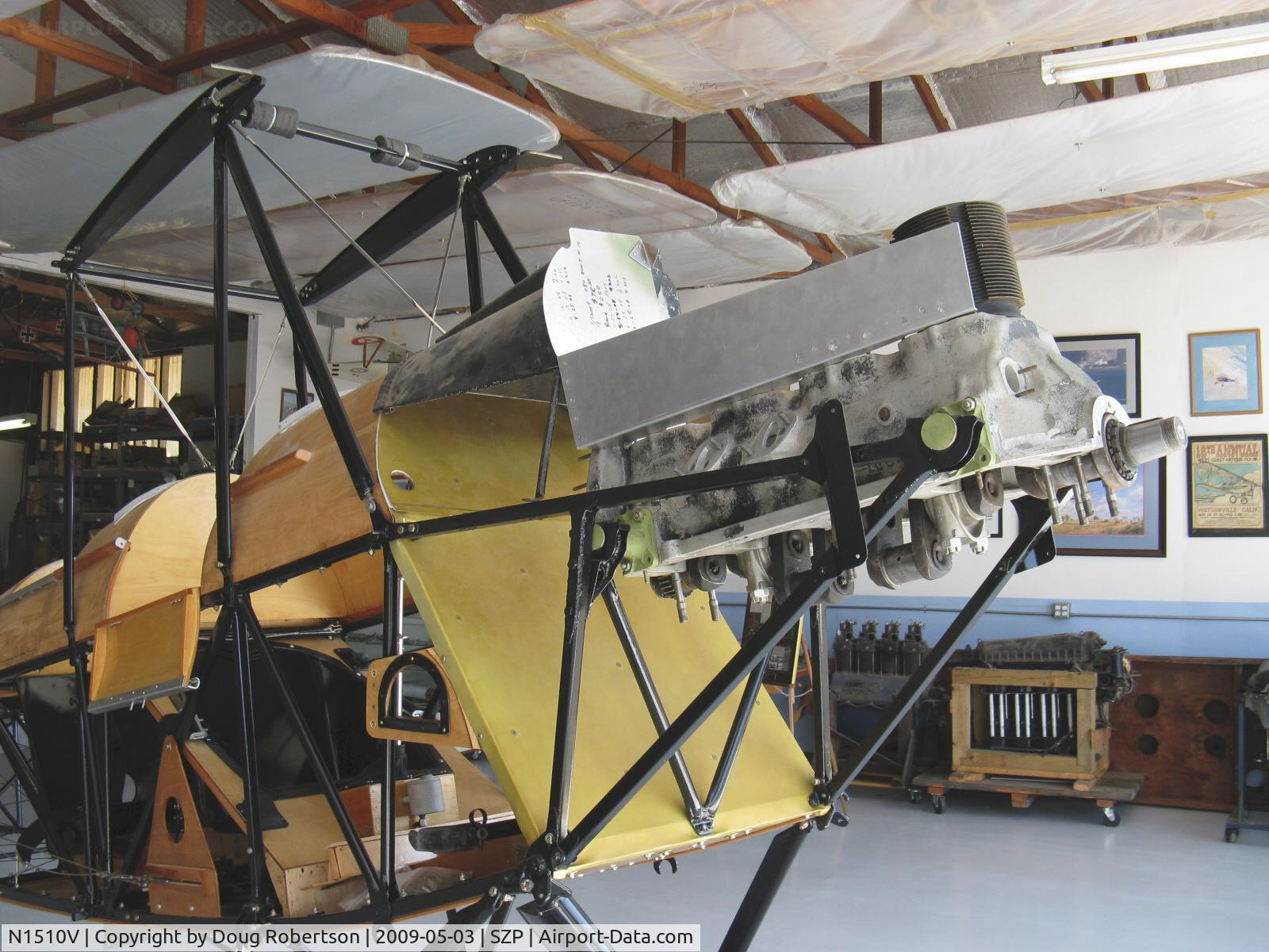 N1510V, 1928 De Havilland DH.60G Gipsy Moth C/N 506, DeHavilland DH.60 GIPSY MOTH metal fuselage version under reconstruction, engine mount on firewall