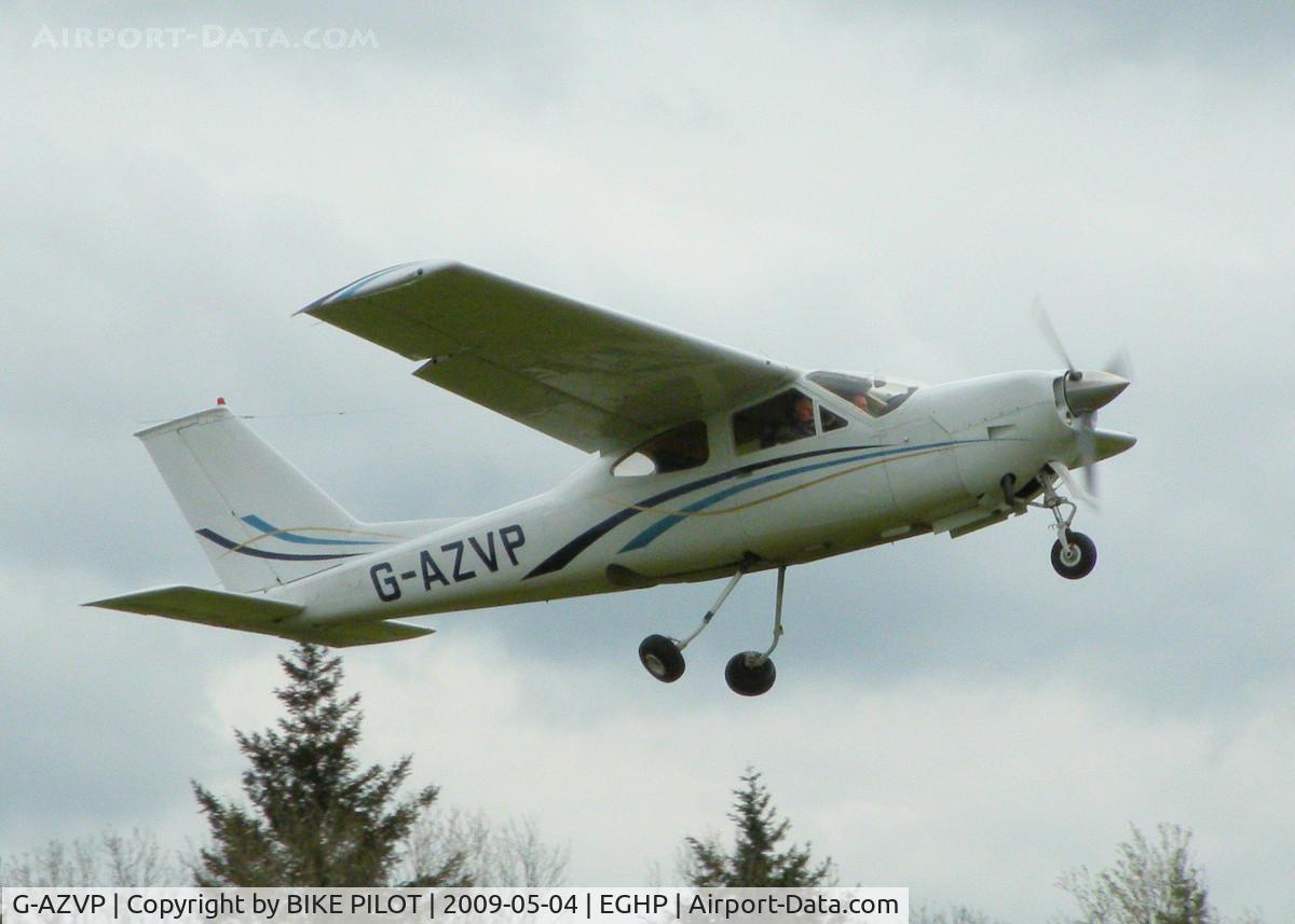 G-AZVP, 1972 Reims F177RG Cardinal RG C/N 0057, CLIMB OUT FROM RWY 26 WITH THE GEAR COMMING UP