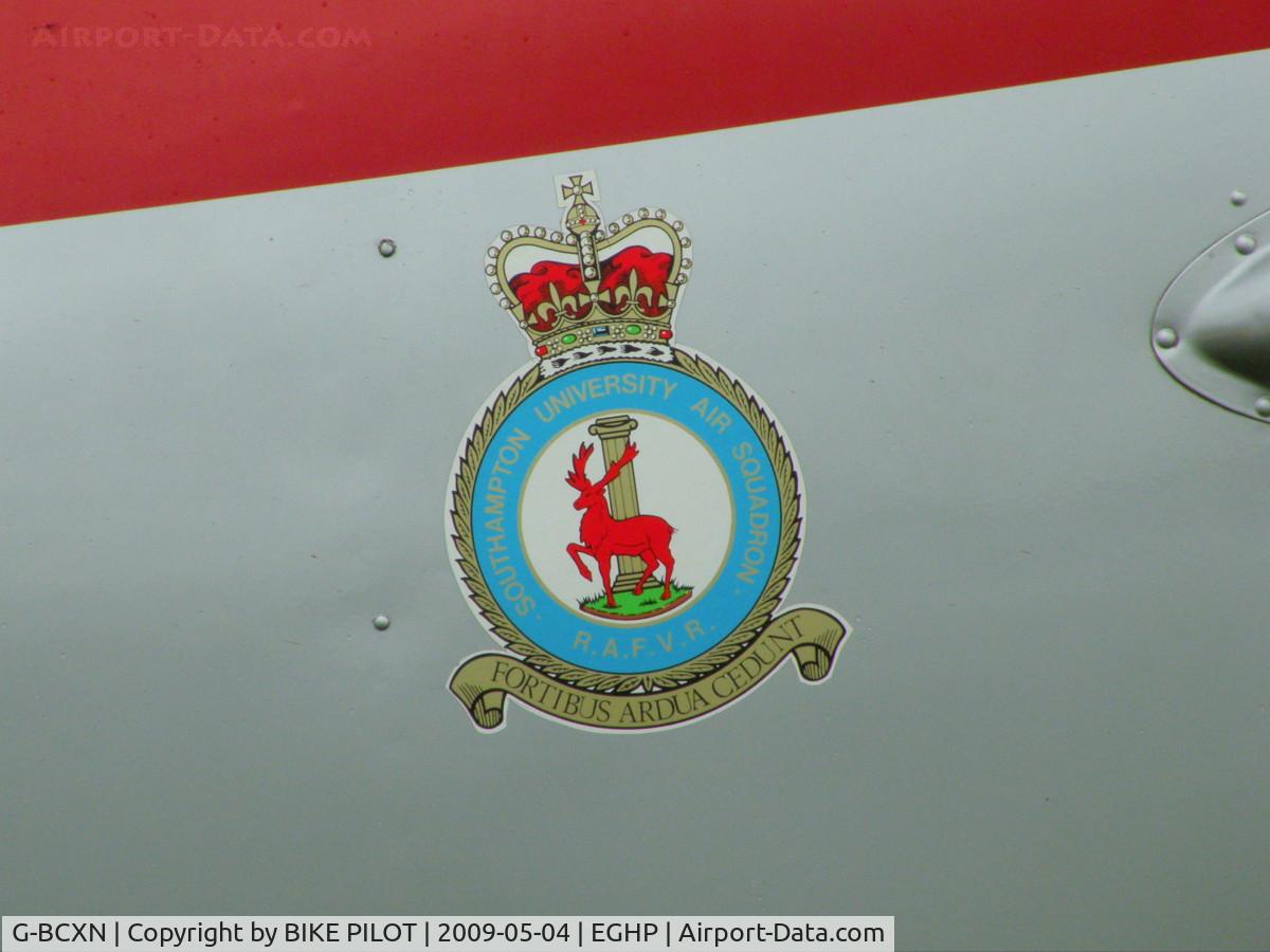 G-BCXN, 1952 De Havilland DHC-1 Chipmunk T.10 C/N C1/0692, SOUTHAMPTON UAS CREST ON WP800