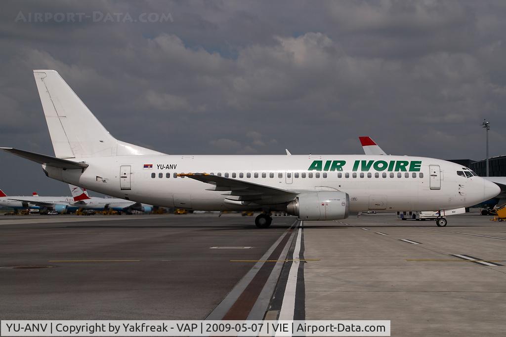 YU-ANV, 1988 Boeing 737-3H9 C/N 24140, Air Ivorie Boeing 737-300