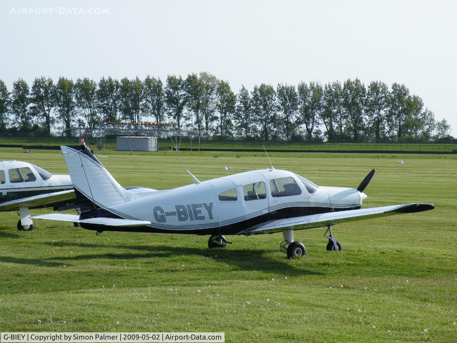 G-BIEY, 1976 Piper PA-28-151 Cherokee Warrior C/N 28-7715213, PA-28 based at Goodwood