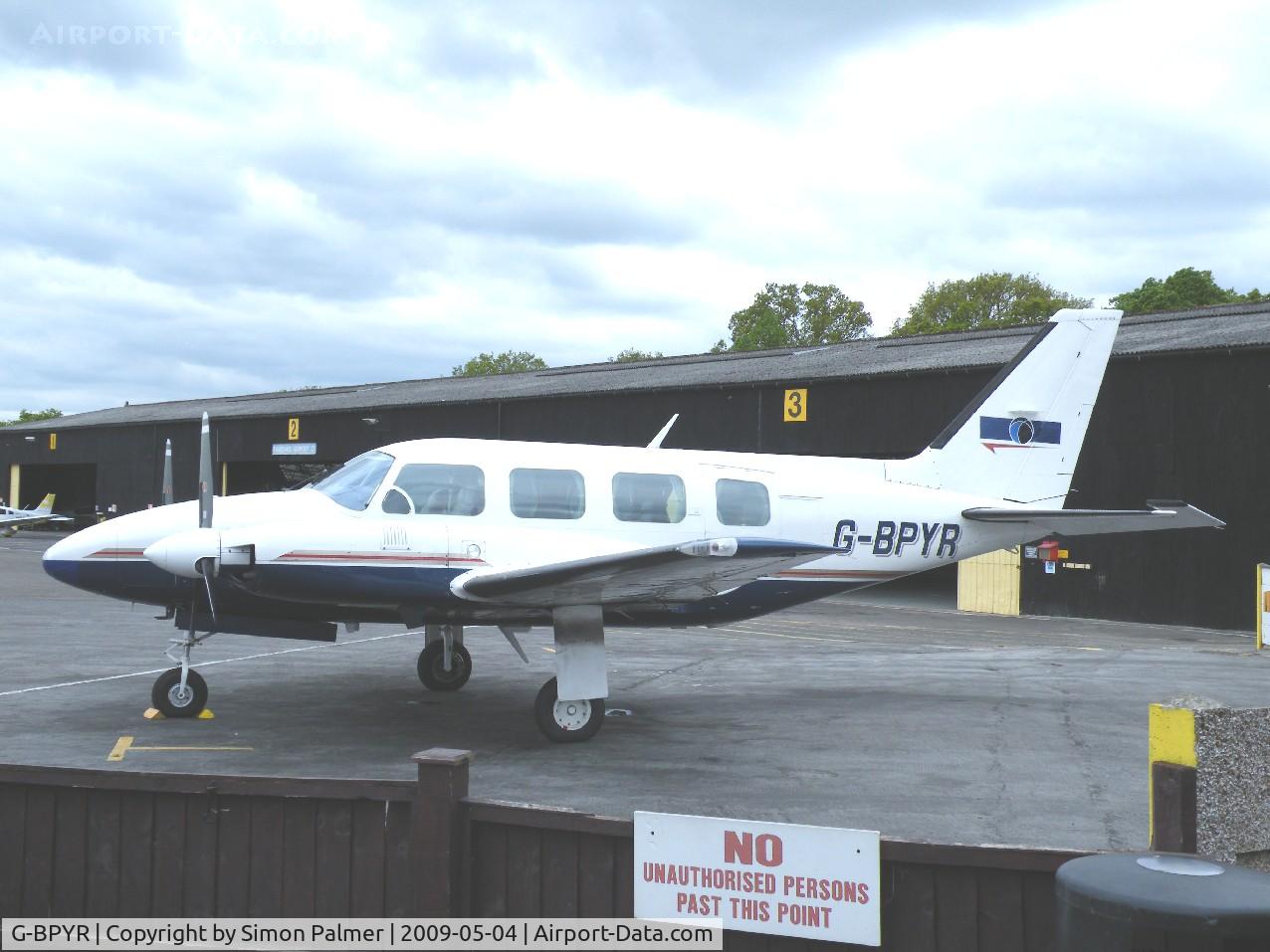 G-BPYR, 1977 Piper PA-31-310 C Navajo C/N 31-7812032, PA-31 seen at Fairoaks