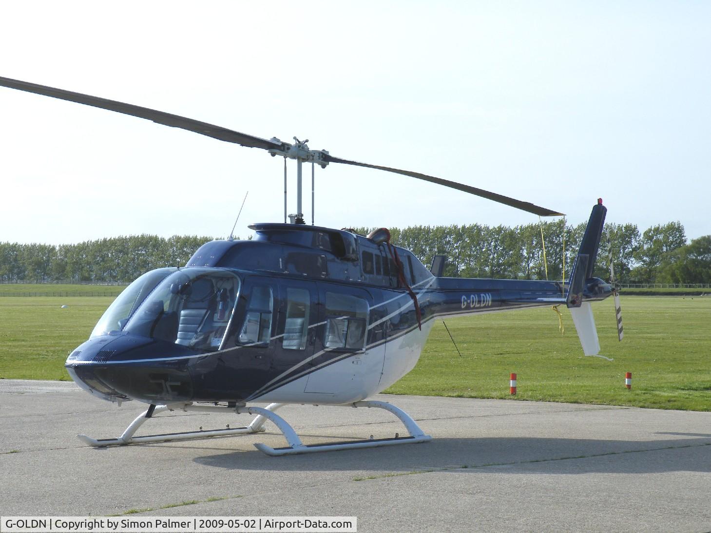 G-OLDN, 1977 Bell 206L LongRanger LongRanger C/N 45077, Long Ranger seen at Goodwood