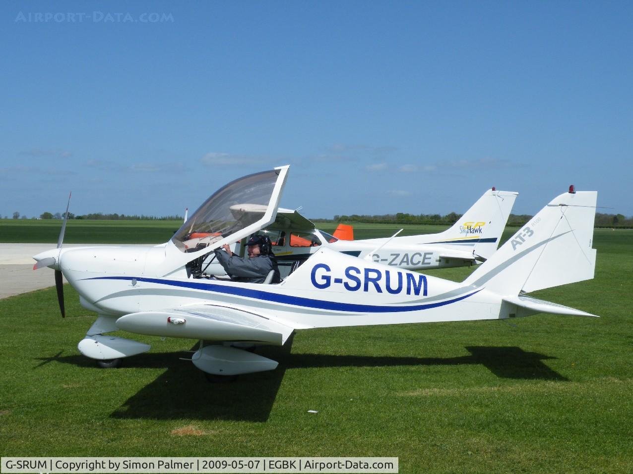 G-SRUM, 2008 Aero AT-3 R100 C/N AT3-044, AT-3 from Old Sarum visiting Sywell