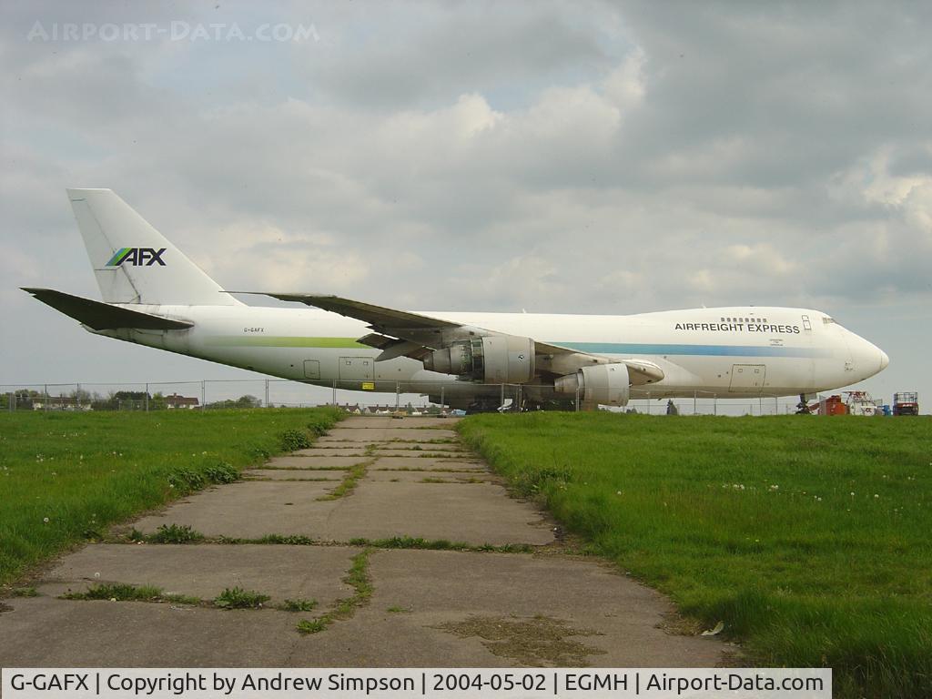 G-GAFX, 1975 Boeing 747-245F C/N 20827, In storage at Manston.