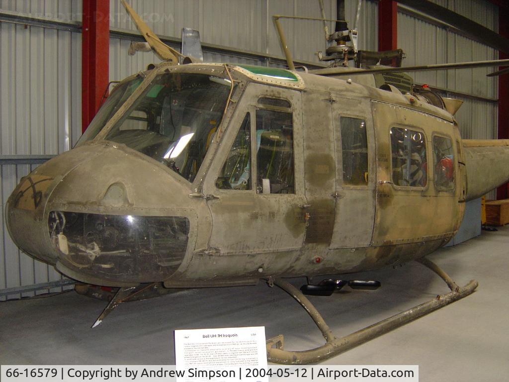 66-16579, 1967 Bell UH-1H Iroquois C/N 8773, At Weston Super-mare Helicopter Museum.
