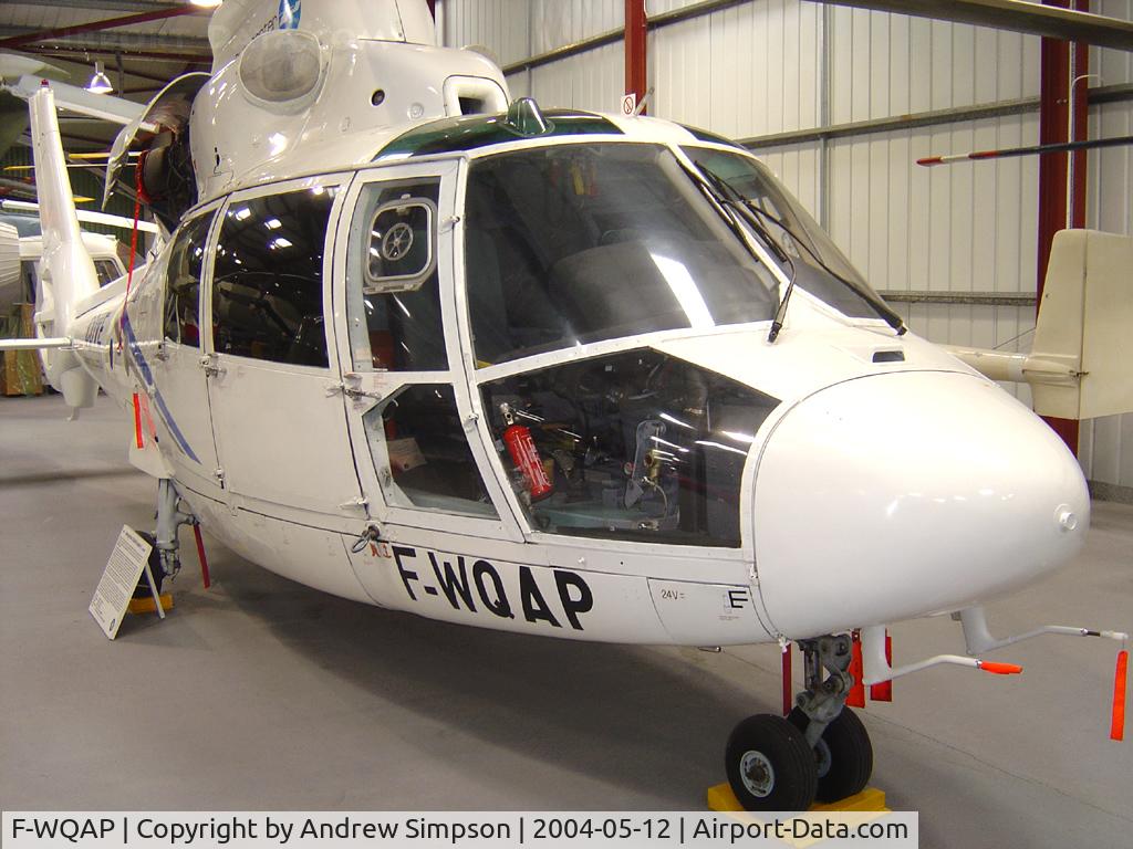 F-WQAP, Eurocopter SA365N Dauphin C/N 6001, At Weston Super-mare Helicopter Museum.