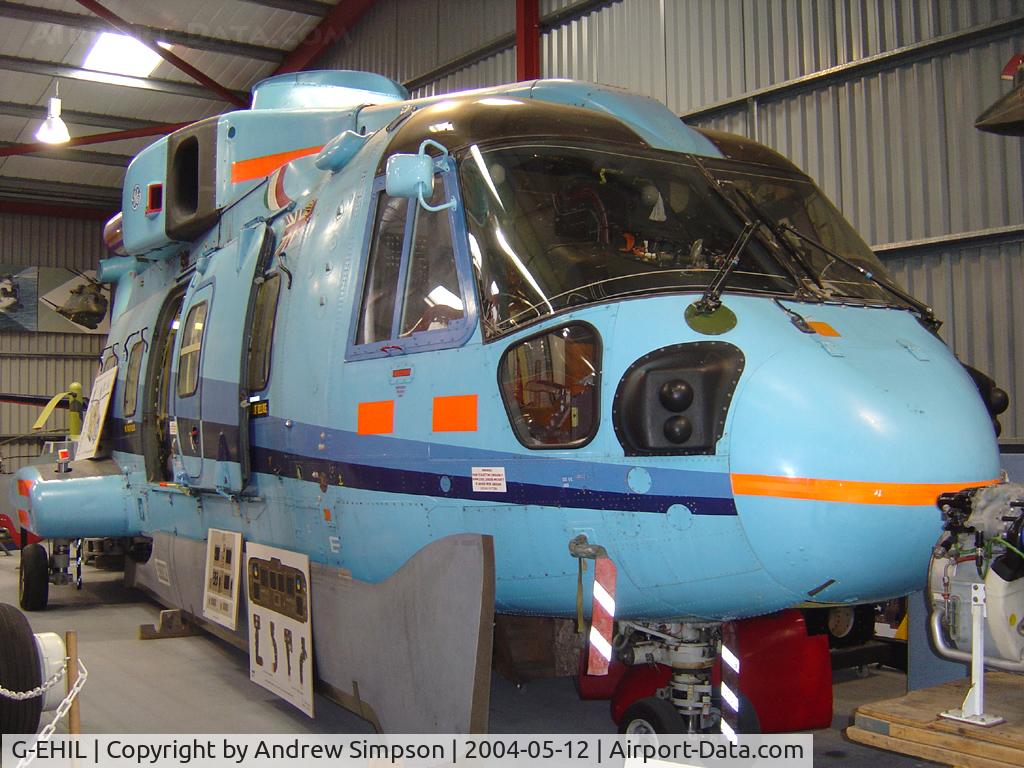 G-EHIL, 1987 AgustaWestland EH-101 C/N 50003/PP3, At Weston Super-mare Helicopter Museum.