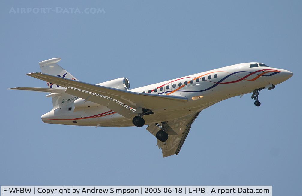 F-WFBW, 2005 Dassault Falcon 7X C/N 001, 2005 Paris Airshow.