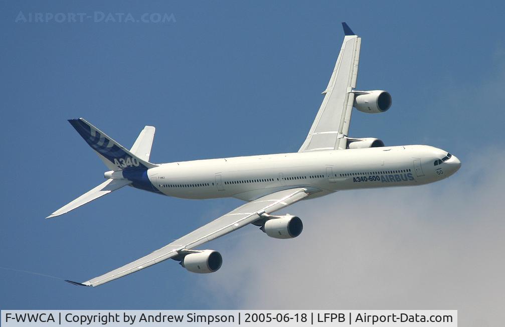 F-WWCA, 2001 Airbus A340-642 C/N 360, 2005 Paris Airshow.