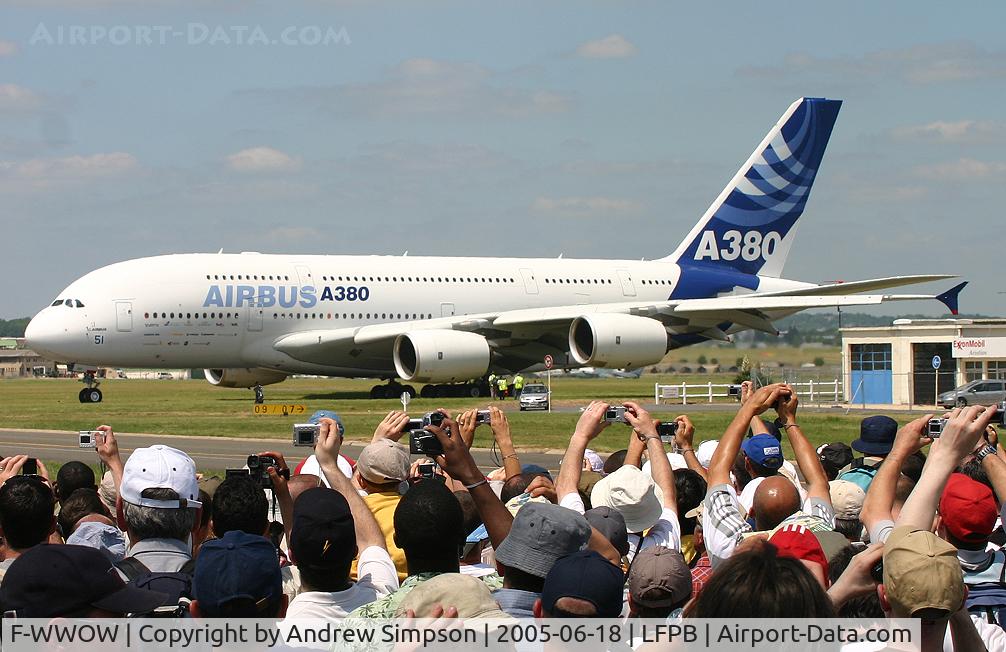 F-WWOW, 2005 Airbus A380-841 C/N 001, 2005 Paris Airshow.
