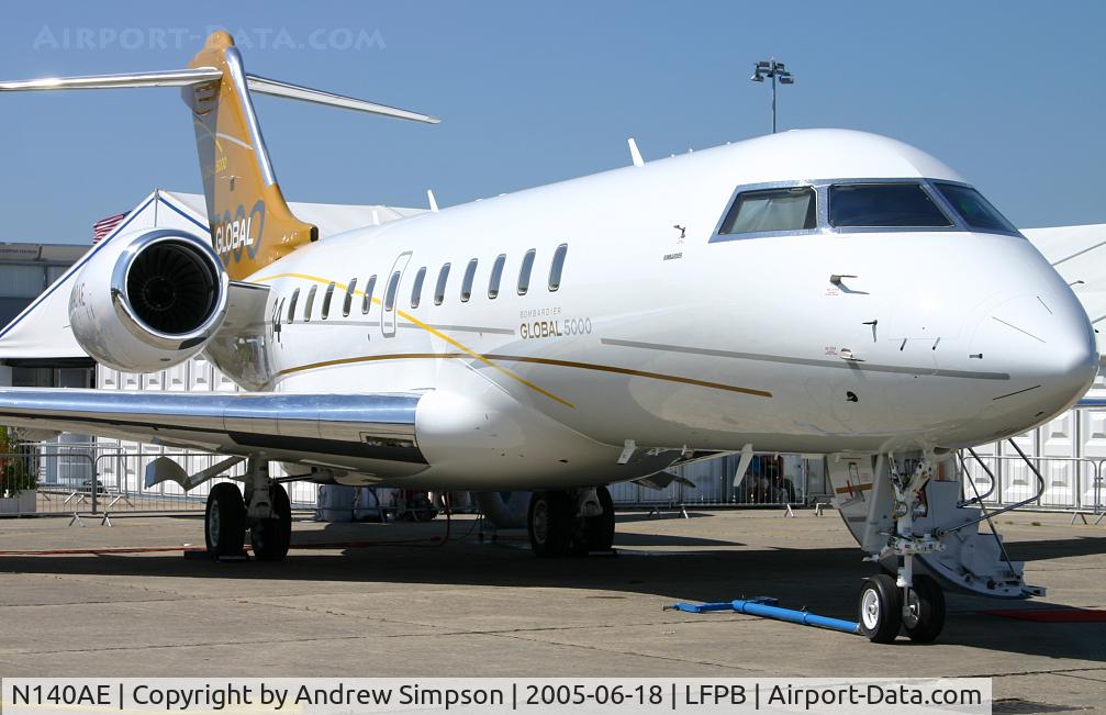 N140AE, 2004 Bombardier BD-700-1A11 Global 5000 C/N 9140, 2005 Paris Airshow.