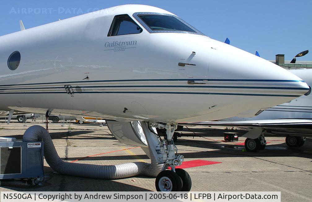 N550GA, 2004 Gulfstream Aerospace GV-SP (G550) C/N 5043, 2005 Paris Airshow.