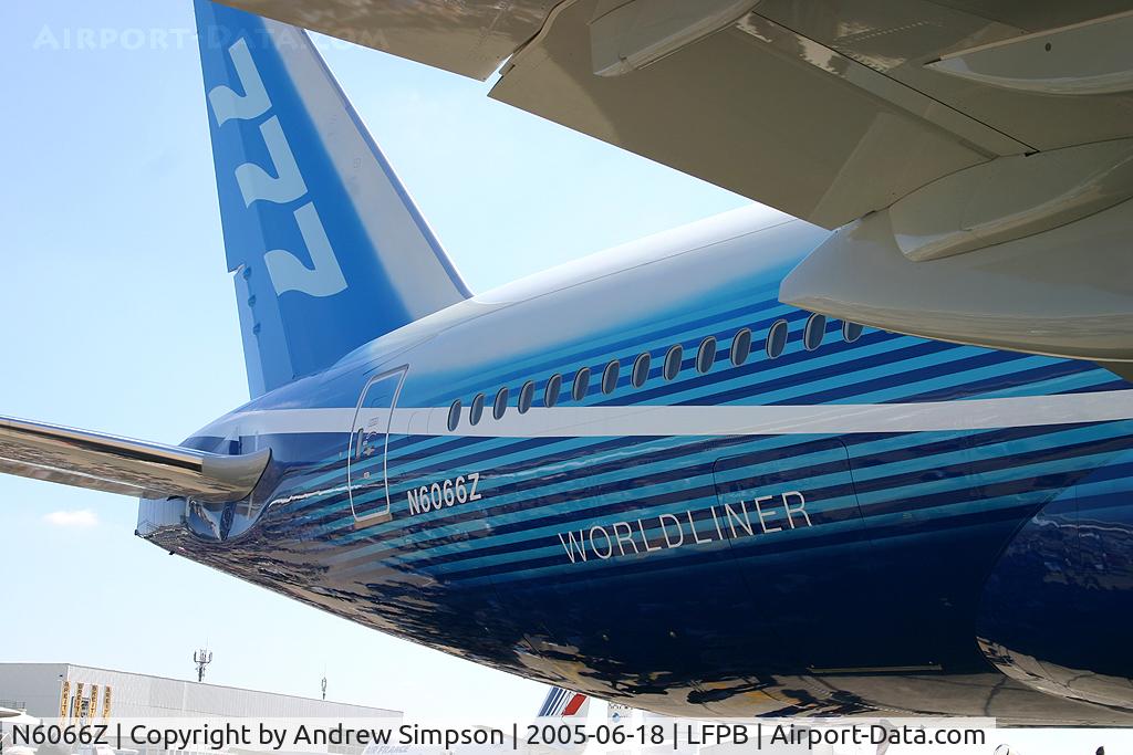 N6066Z, 2005 Boeing 777-240/LR C/N 33782, 2005 Paris Airshow.