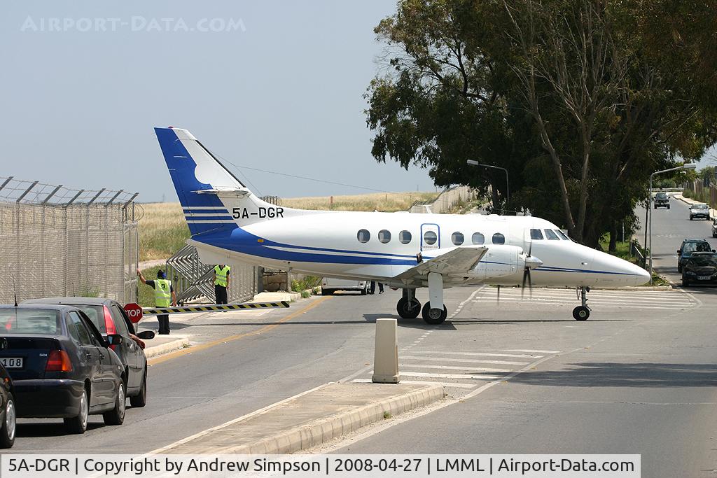 5A-DGR, 1991 British Aerospace BAe-3102 Jetstream 31 C/N 945, Crossing the road at Malta.