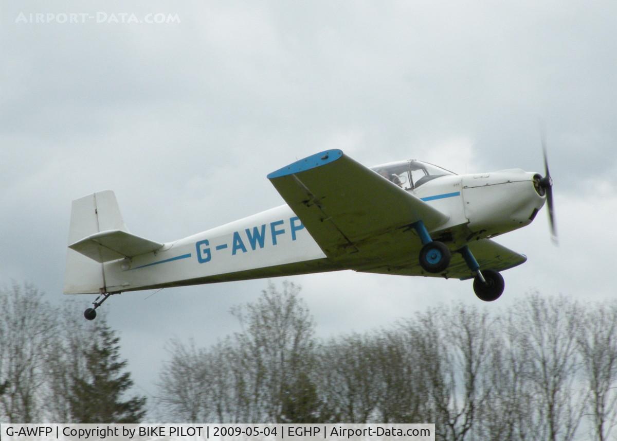 G-AWFP, 1968 Rollason Druine D-62B Condor C/N RAE/631, THE CLASSIC CONDOR CLIMBING AWAY FROM RWY 26