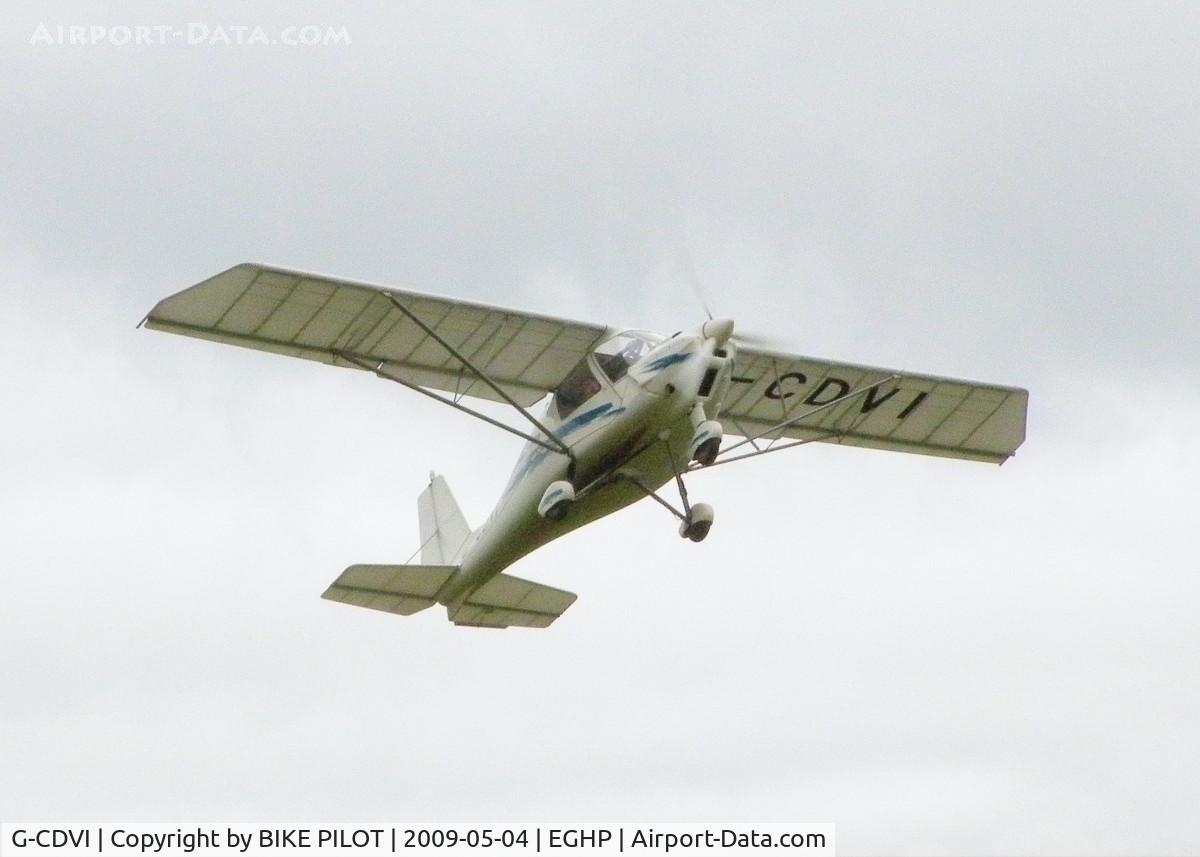 G-CDVI, 2006 Comco Ikarus C42 FB80 C/N 0602-6794, RESIDENT IKARUS FROM AIRBOURNE AVIATION CLIMBING OUT FROM RWY 26