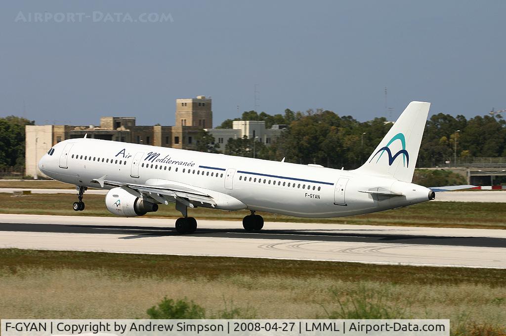 F-GYAN, 1995 Airbus A321-111 C/N 535, Departing Malta.