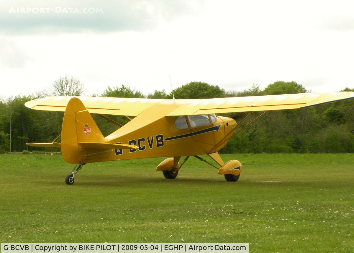 G-BCVB, 1949 Piper PA-17 Vagabond C/N 17-190, RESIDENT VAGABOND TAXYING BACK TO THE HANGERS