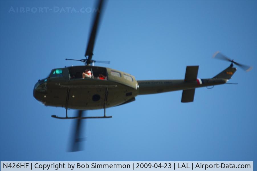 N426HF, 1970 Bell UH-1H-BF Iroquois C/N 12731, Taking rides at Sun N Fun 2009 - Lakeland, Florida
