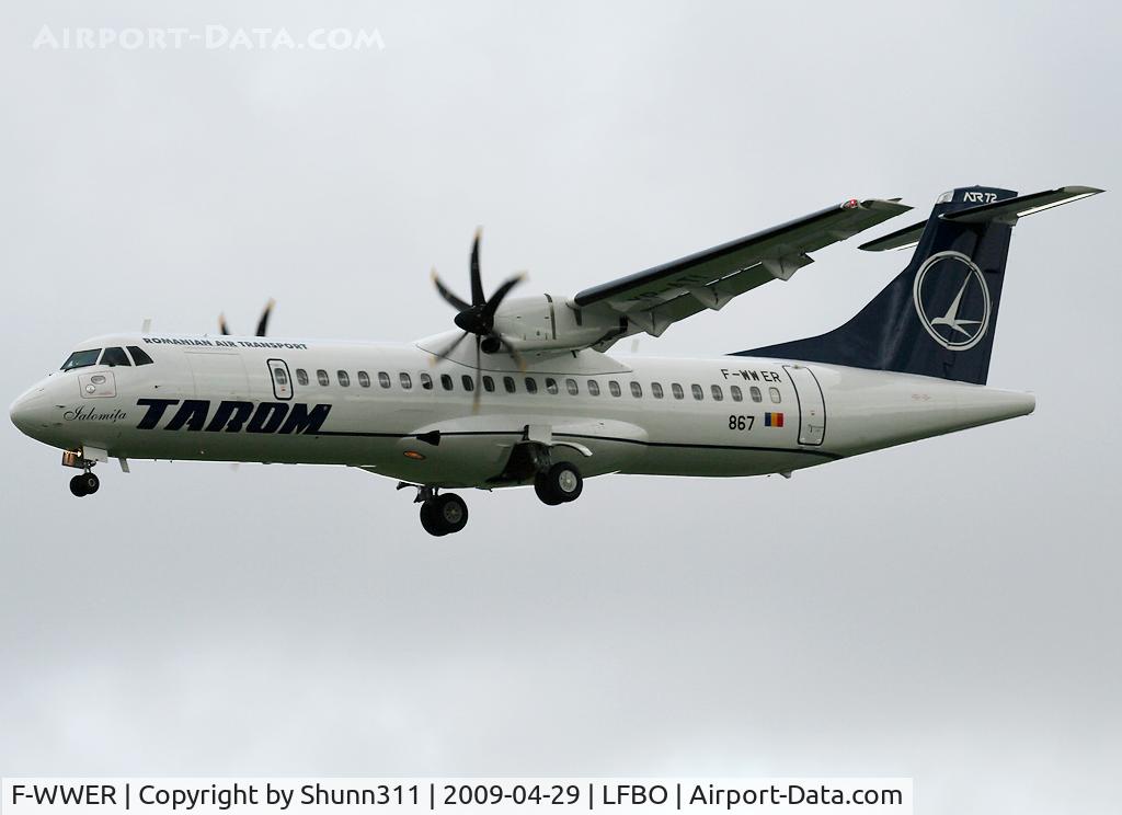 F-WWER, 2009 ATR 72-212A C/N 867, C/n 867 - To be YR-ATI