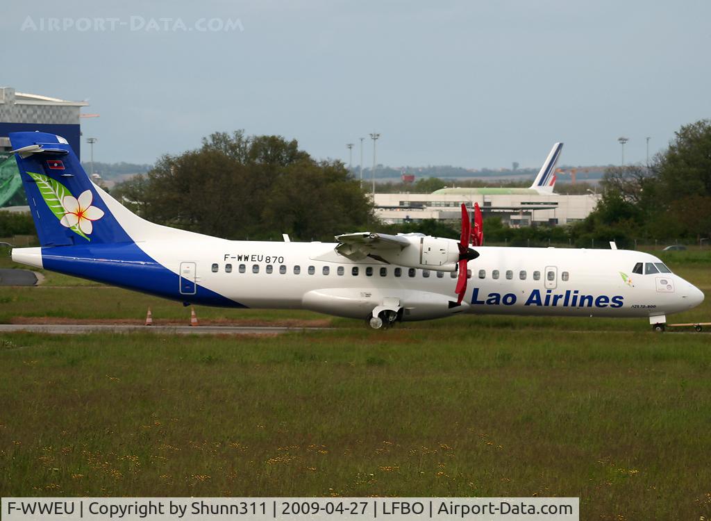 F-WWEU, 2009 ATR 72-212A C/N 870, C/n 870 - First ATR72-500 for Lao Airlines...
