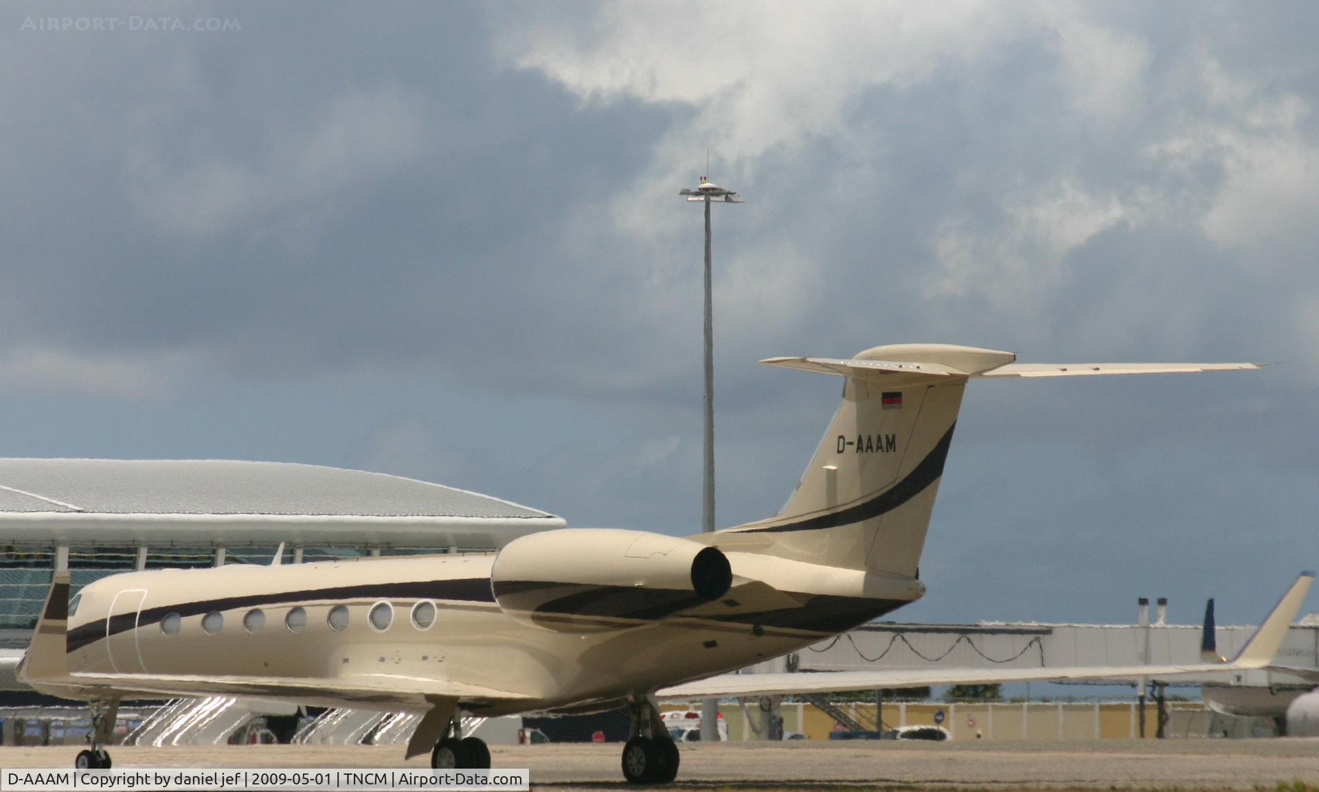 D-AAAM, 2008 Gulfstream Aerospace GV-SP (G550) C/N 5189, park at the  tncm ramp
