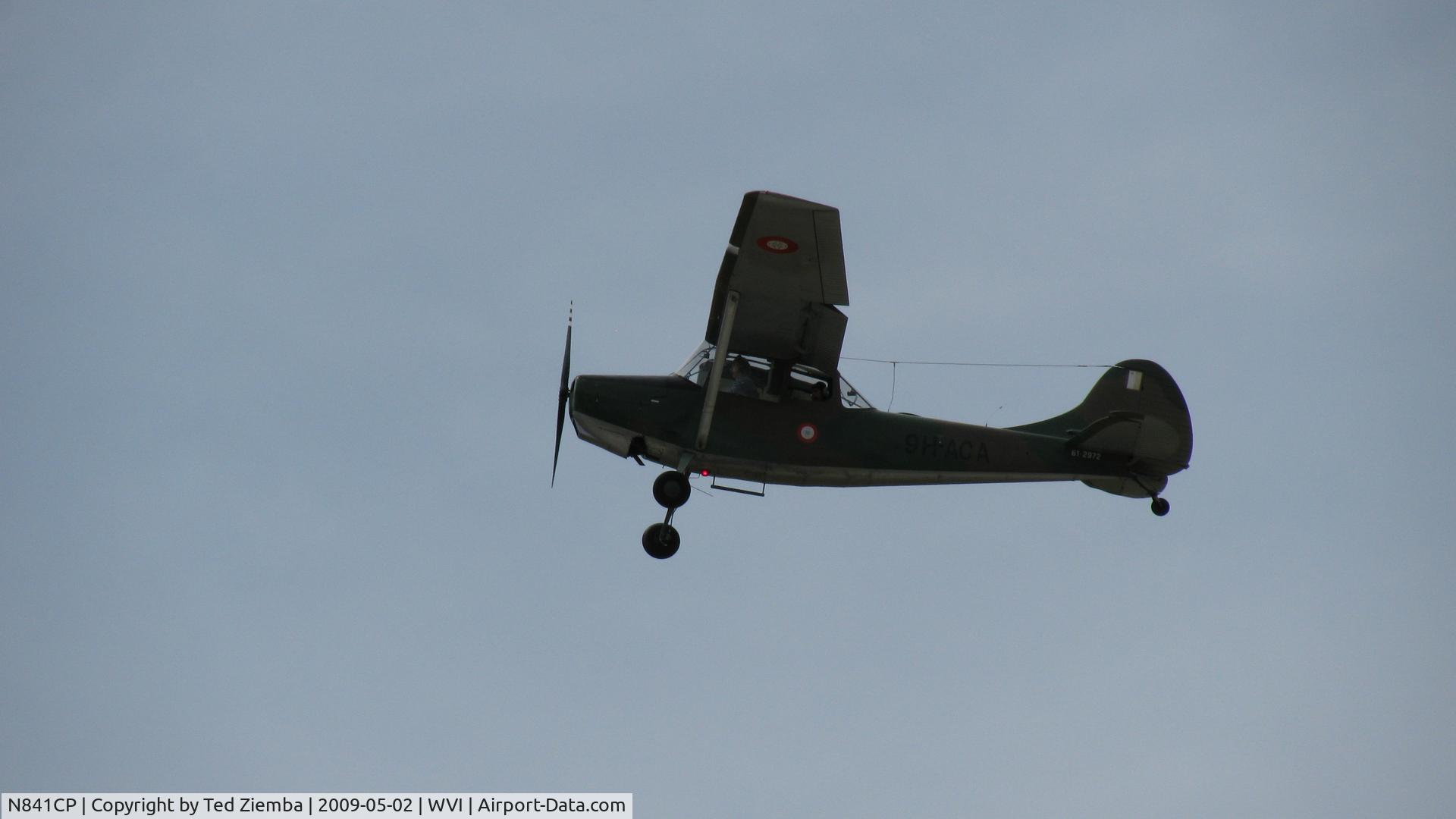 N841CP, 1961 Cessna O-1E Bird Dog C/N 305M-0018, N841CP taking off  runway 20, Watsonville Airport