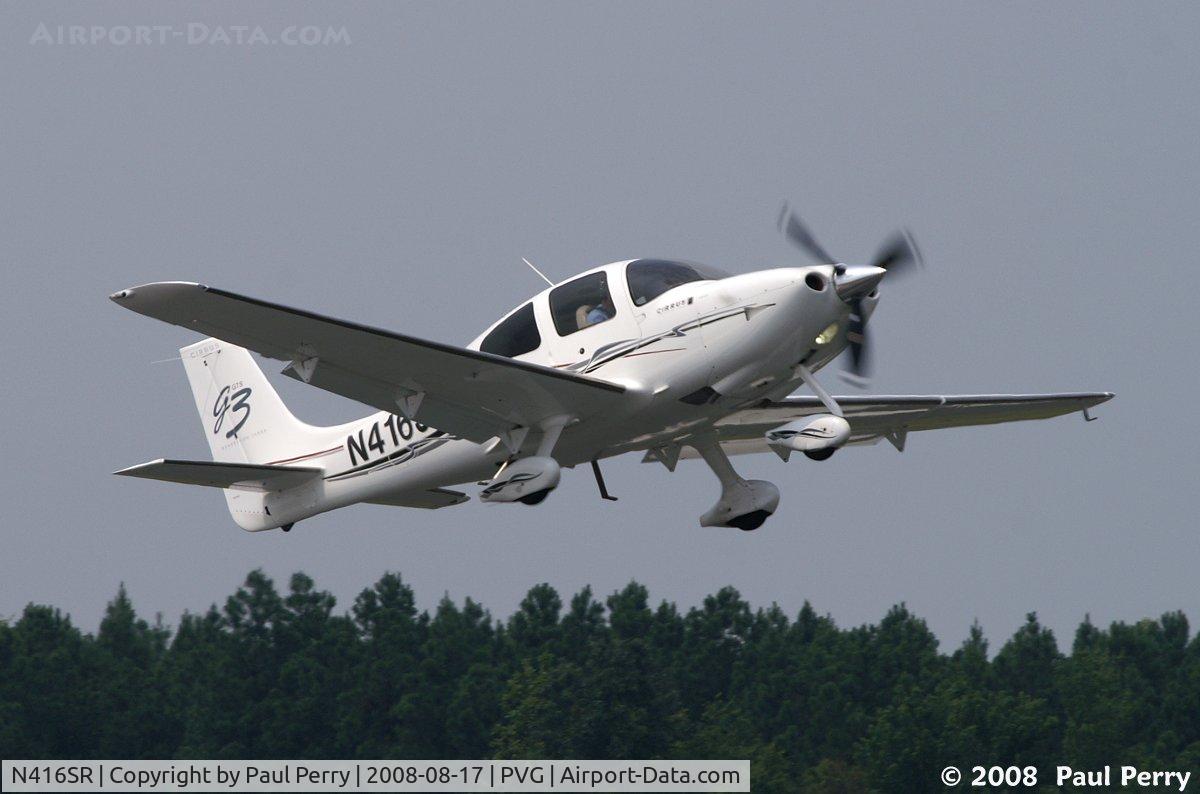 N416SR, 2007 Cirrus SR22 C/N 2540, Getting airborne from KPVG