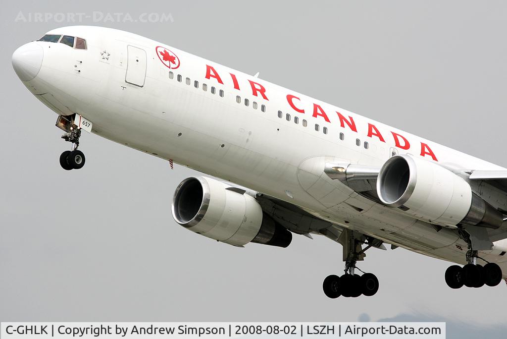 C-GHLK, 1992 Boeing 767-35H C/N 26388, Departing Zurich.