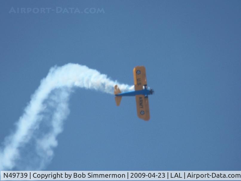 N49739, 1943 Boeing A75N1(PT17) C/N 75-4462, Performing at Sun N Fun 2009 - Lakeland, Florida