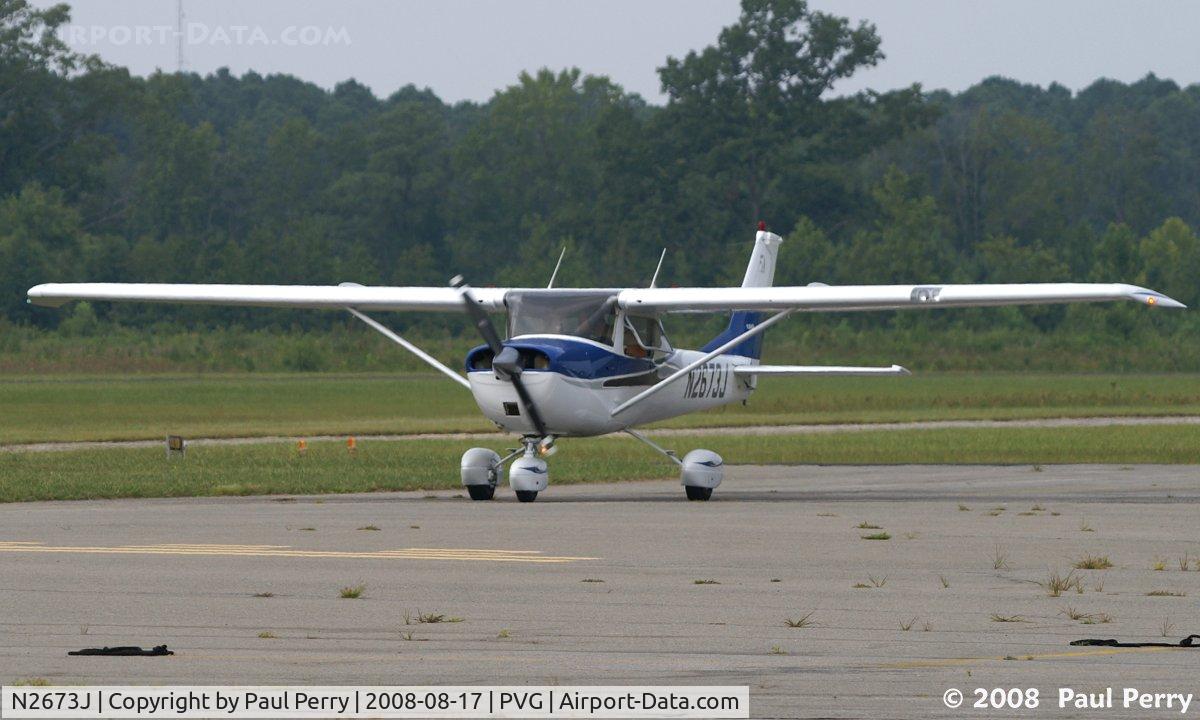 N2673J, 1966 Cessna 150G C/N 15065673, Off the active, and headed in