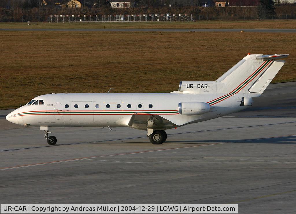 UR-CAR, Yakovlev Yak-40 C/N 9741756, Nice visitor.