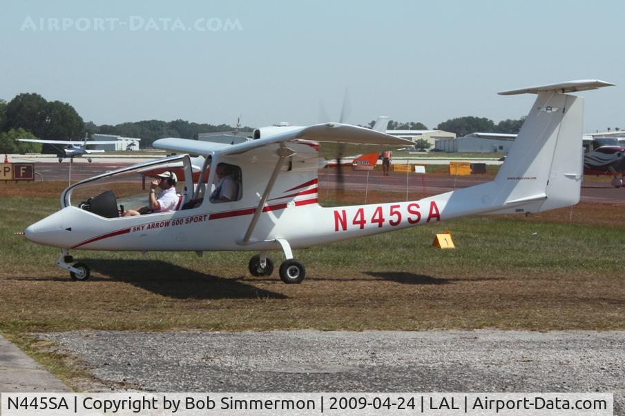 N445SA, 2007 Iniziative Industriali Italiane Sky Arrow 600 Sport C/N LSA008, Arriving at Sun N Fun 2009 - Lakeland, Florida