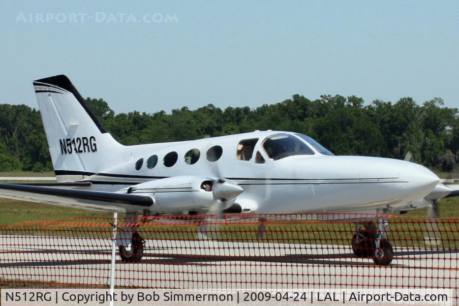 N512RG, 1979 Cessna 414A Chancellor C/N 414A0268, Arriving at Sun N Fun 2009 - Lakeland, Florida