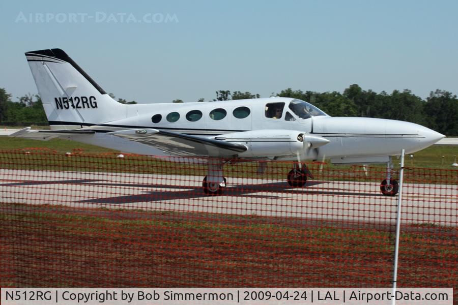 N512RG, 1979 Cessna 414A Chancellor C/N 414A0268, Arriving at Sun N Fun 2009 - Lakeland, Florida