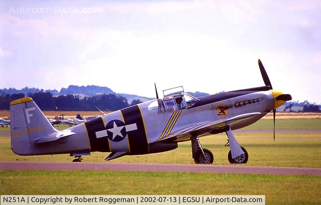 N251A, 1942 North American A-36A Apache C/N 42-83731, Taxiing in after show