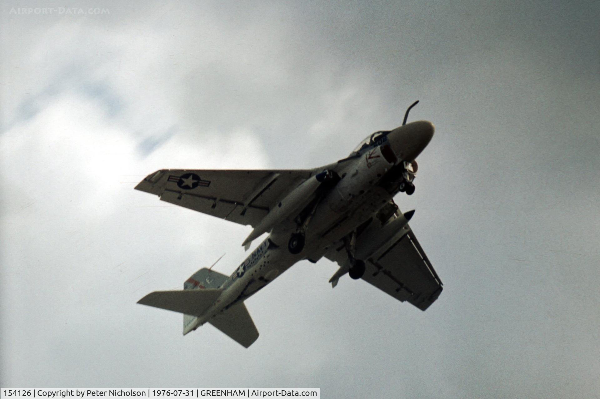 154126, Grumman A-6E Intruder C/N I-261, A-6E Intruder of VA-176 at the 1976 Intnl Air Tattoo at RAF Greenham Common.