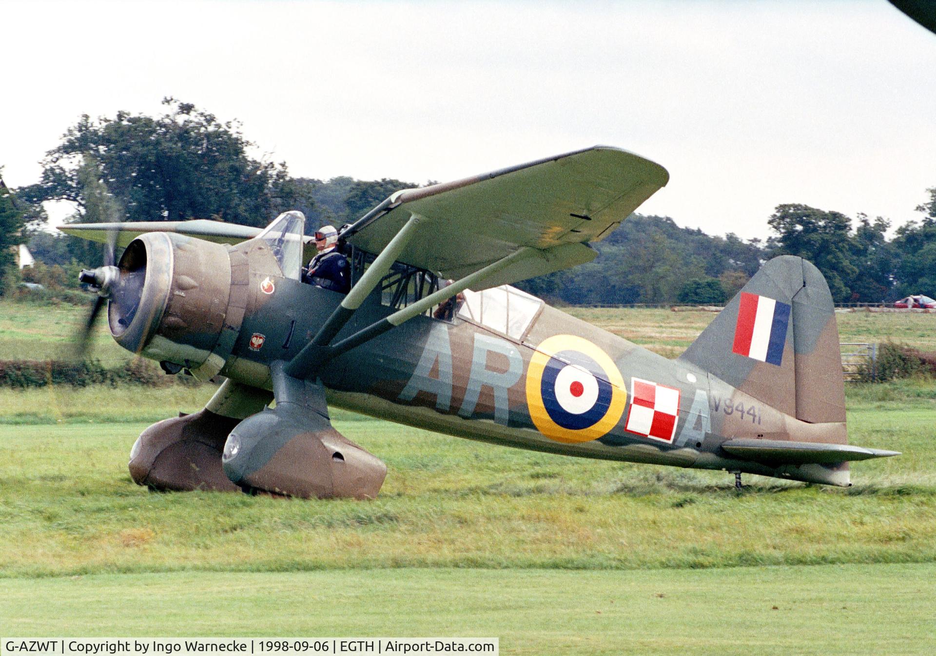 G-AZWT, 1938 Westland Lysander IIIA C/N Y1536, Westland Lysander IIIA at the 1998 Shuttleworth Pageant